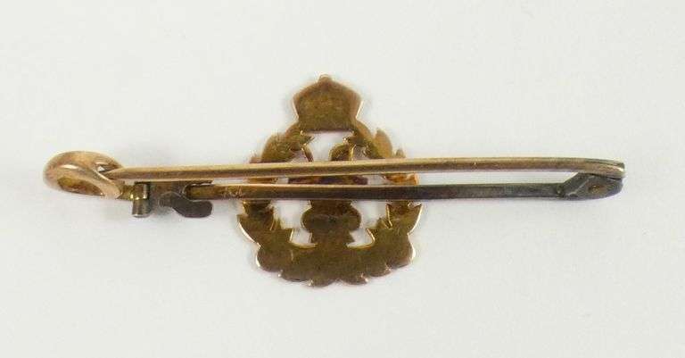 ENGLISH MILITARY GOLD PIN