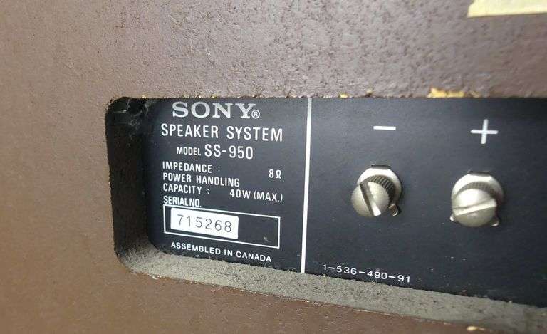 PAIR SONY SPEAKERS