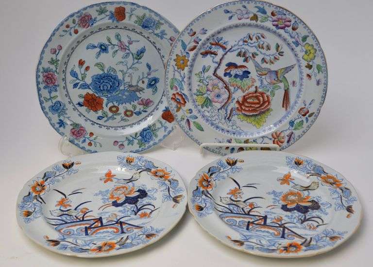 EARLY MASON'S AND SPODE PLATES