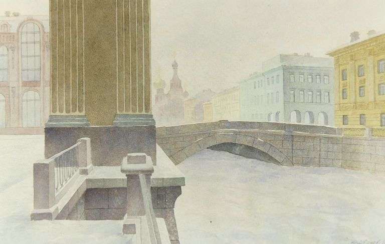 CONTINENTAL SCHOOL WATERCOLOUR