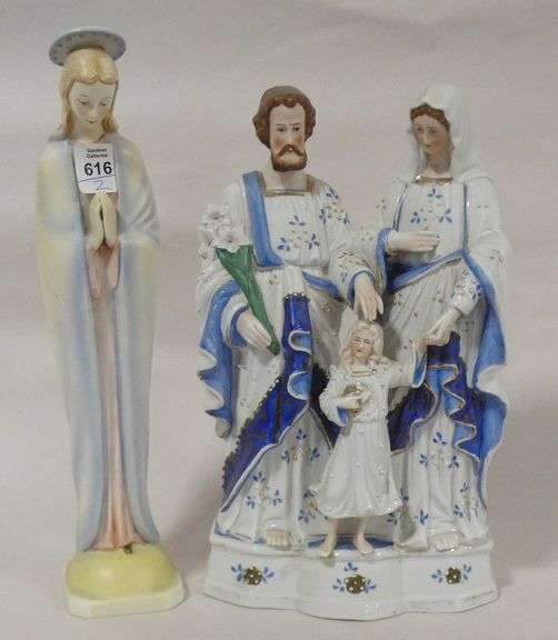 TWO RELIGIOUS FIGURINES