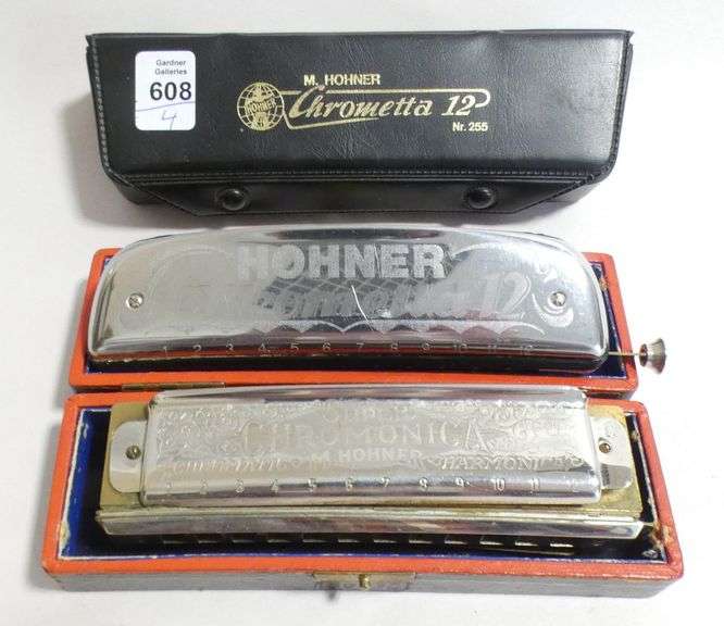FOUR HOHNER HARMONICAS