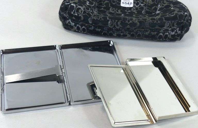 COACH BAG & TWO CIGARETTE HOLDERS