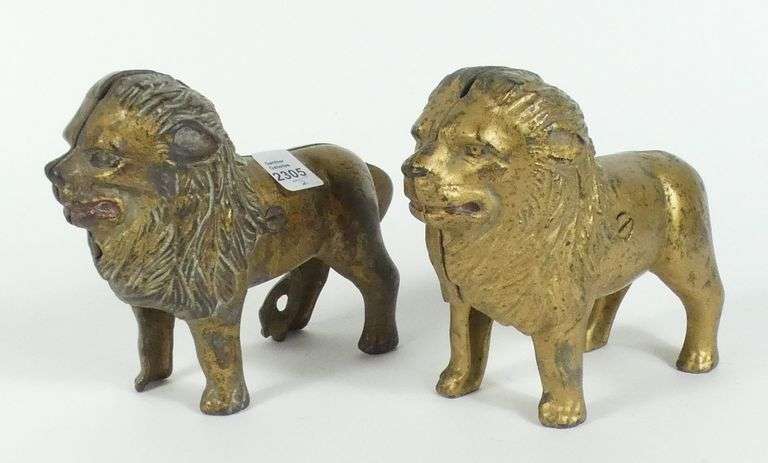 2 ANTIQUE COIN BANKS