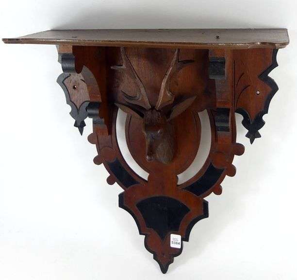 ANTIQUE CARVED WALL SHELF