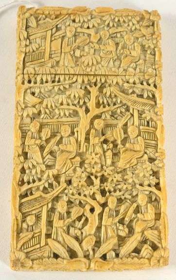 ANTIQUE IVORY CARD CASE