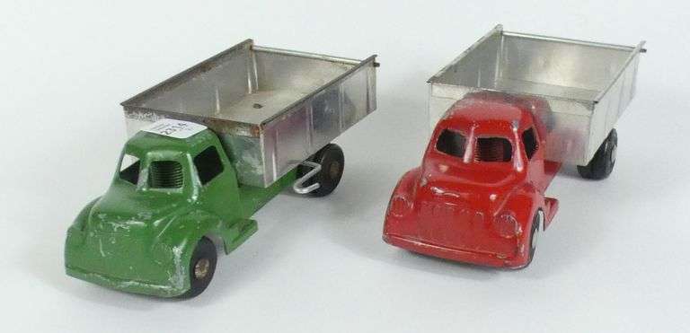 2 LONDON TOY DUMP TRUCKS