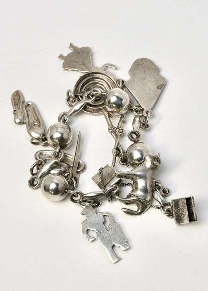 STERLING CHARM BRACELET