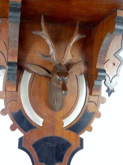 ANTIQUE CARVED WALL SHELF