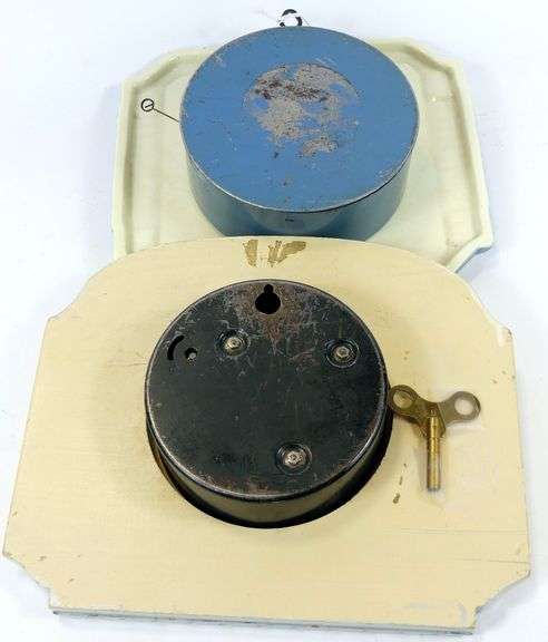 TWO RETRO KITCHEN CLOCKS