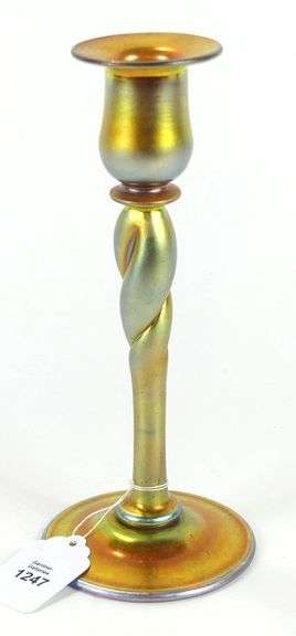 STEUBEN GLASS CANDLESTICK