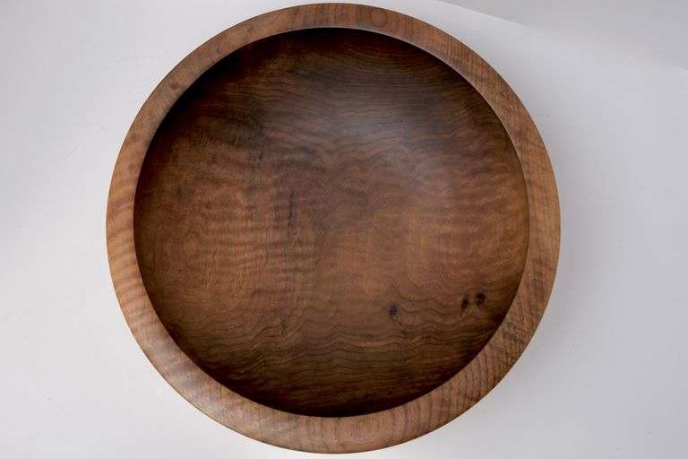 TURNED WOOD BOWL