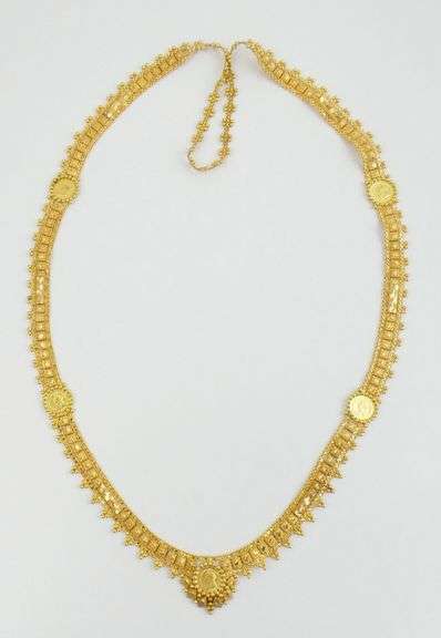 GOLD NECKLACE WITH "COINS"