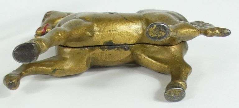 3 CAST IRON COIN BANKS