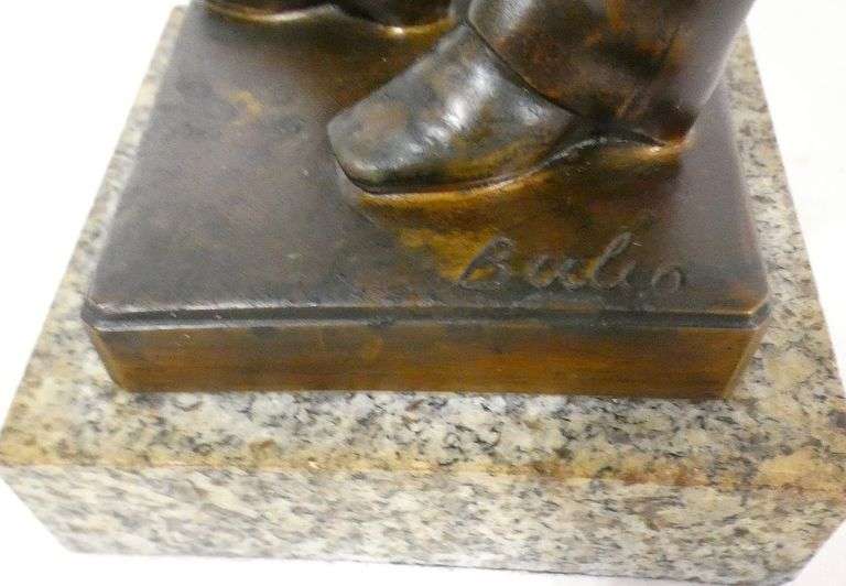 VINTAGE BRONZE SCULPTURE AFTER JEAN BULIO