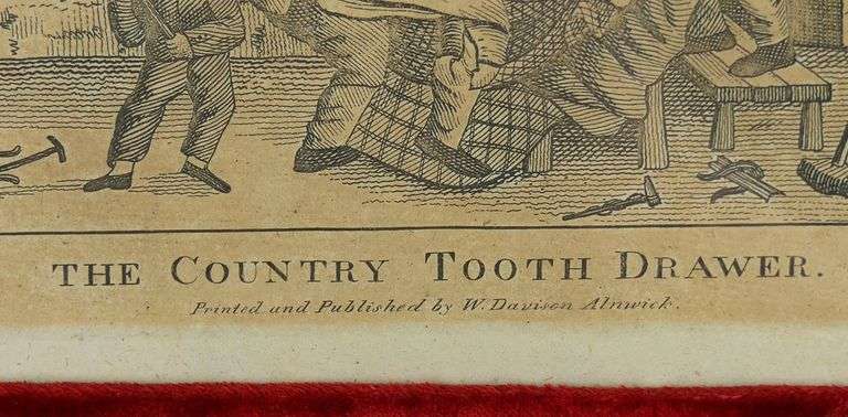 SET OF THREE 18TH CENTURY HUMOROUS DENTAL PRINTS