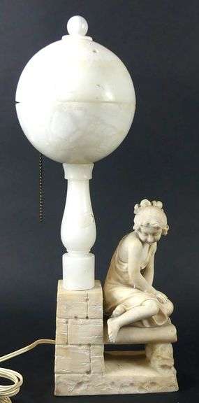ALABASTER TABLE LAMP