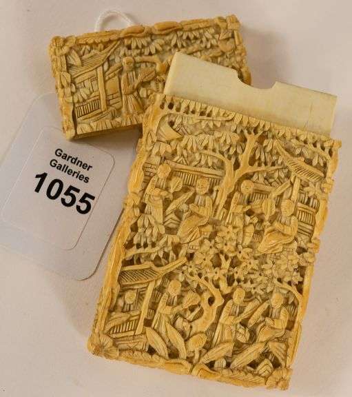 ANTIQUE IVORY CARD CASE