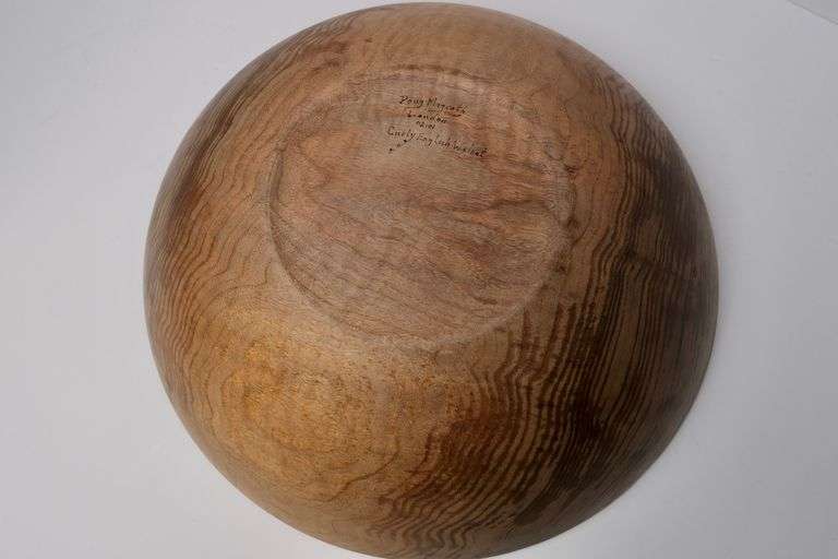 TURNED WOOD BOWL