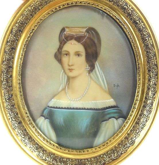 2 MINIATURE PORTRAIT PAINTINGS