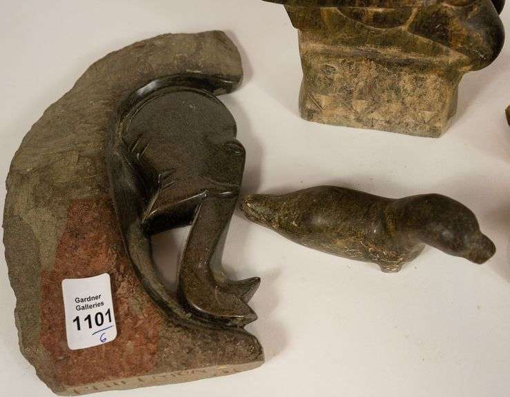 6 STONE CARVINGS