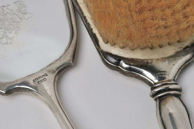STERLING BRUSH AND MIRROR