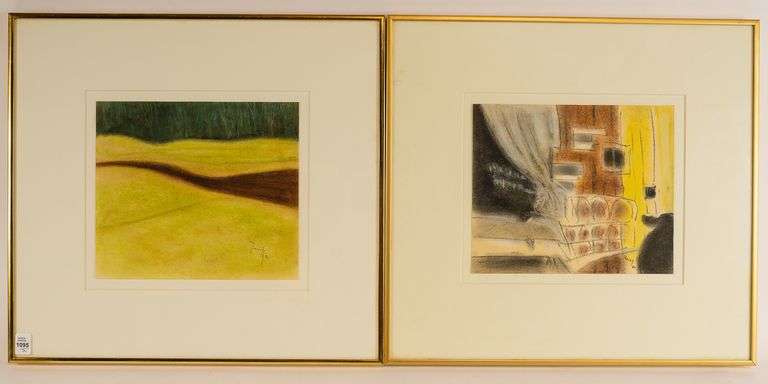 2 IAN TROWELL PASTEL PAINTINGS ON PAPER