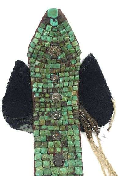 ANTIQUE TIBETAN HEADDRESS