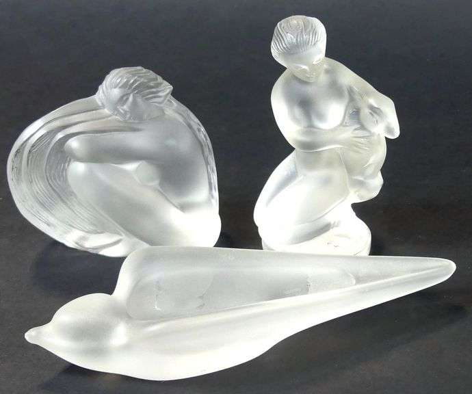 3 PIECES ART GLASS