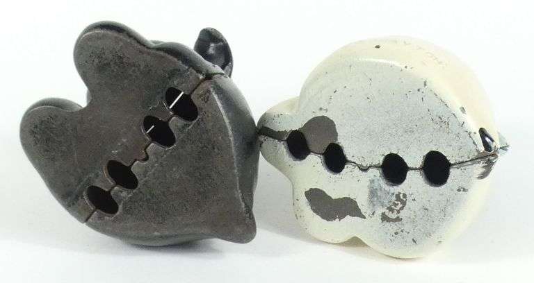 2 CAST IRON COIN BANKS