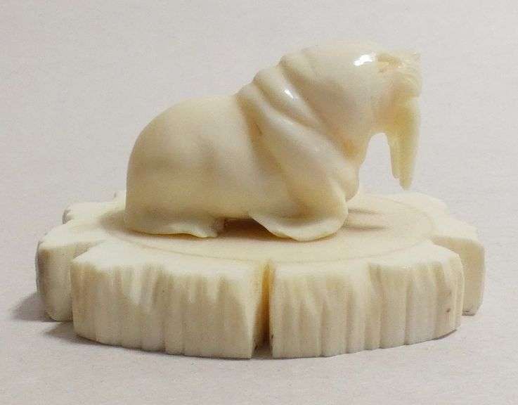 TWO IVORY CARVINGS