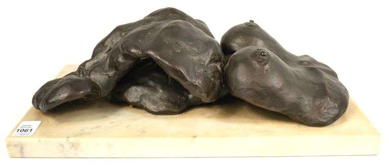 IAN TROWELL BRONZE ON MARBLE BASE