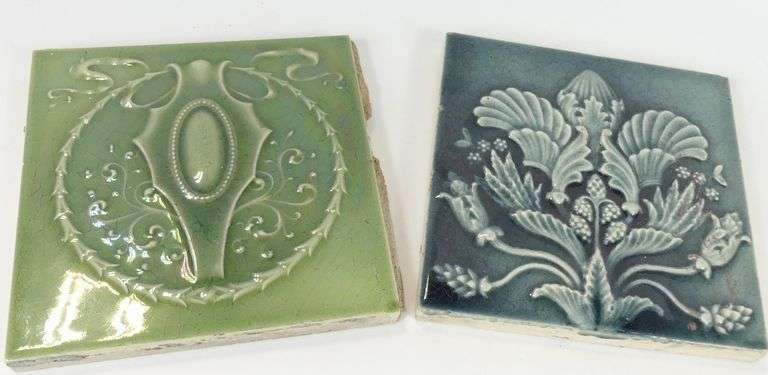 THREE ANTIQUE TILES