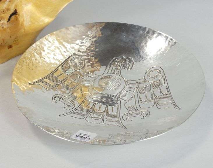 INDIGENOUS BOWL & SILVERPLATED DISH