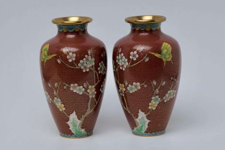 CLOISONNE VASES