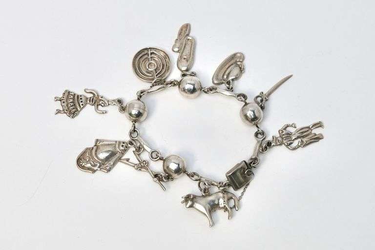 STERLING CHARM BRACELET