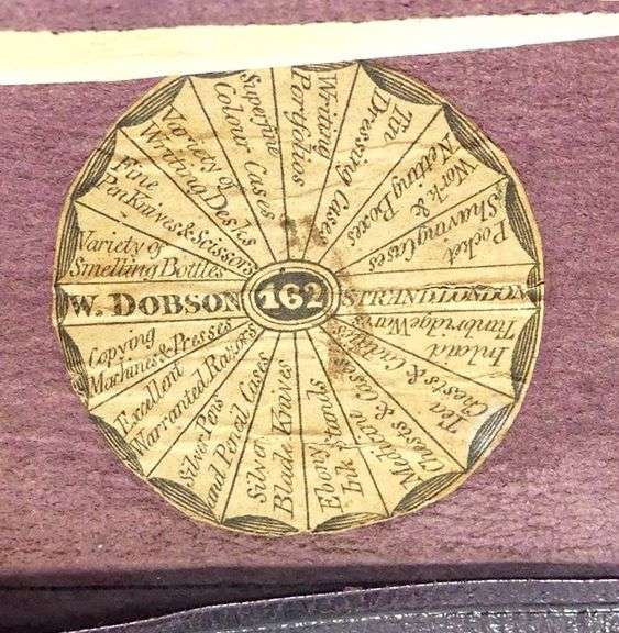 GEORGIAN ERA SIX-SECTION WRITING/TRAVELLING SET