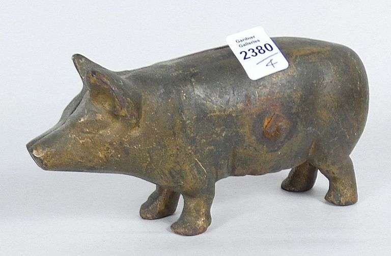 4 CAST IRON ANIMAL BANKS