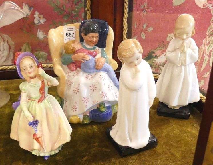 FOUR ROYAL DOULTON FIGURINES