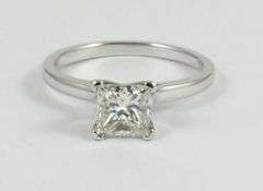 PRINCESS DIAMOND SOLITAIRE RING