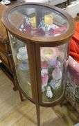 ENGLISH MAHOGANY VITRINE CABINET