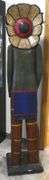 LARGE WOODEN CIGAR STORE STATUE