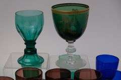 ANTIQUE COLOURED GLASSES