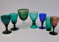ANTIQUE COLOURED GLASSES