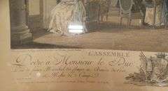 18TH CENTURY FRENCH COLOURED ENGRAVING