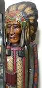 LARGE WOODEN CIGAR STORE STATUE