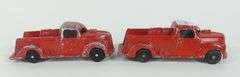 4 LONDON TOY FIRE TRUCKS