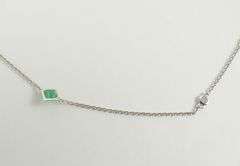 EMERALD & DIAMOND NECKLACE