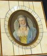 2 MINIATURE PORTRAITS ON IVORY