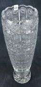 MASSIVE CUT CRYSTAL VASE